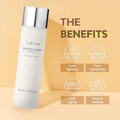 Skin Toner Milk Rice Formula Hydrating Brightening 2 Niacinamide Rice Bran Extract Ceramide All Skin Types Soothing Skin Care