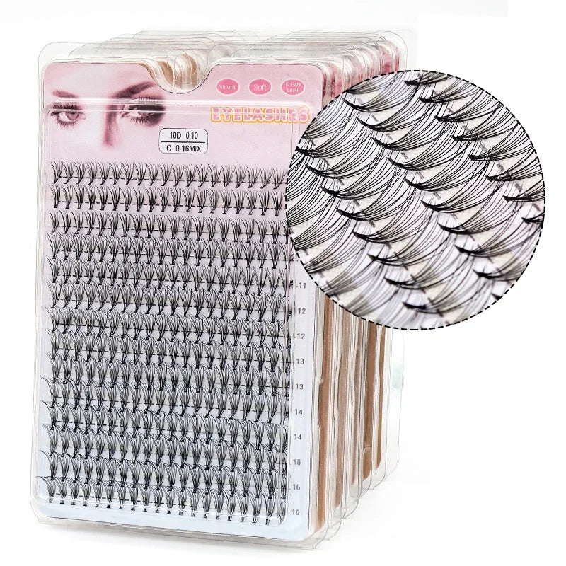 48/60/160/280Pcs Cluster Natural Eyelashes Extensions Lashes Clusters False Eyelash Clusters Extensions Individual Lashes Makeup