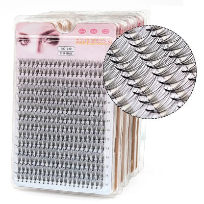 48/60/160/280Pcs Cluster Natural Eyelashes Extensions Lashes Clusters False Eyelash Clusters Extensions Individual Lashes Makeup