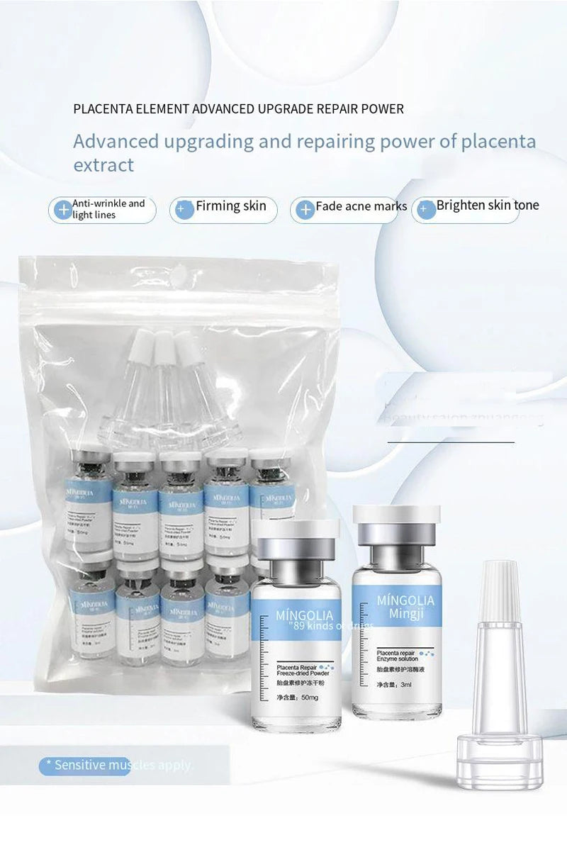 Placent Peptide Ampoule Hyaluronic acid Serum For Face Dr.Pen  Freeze-dried Powder Repair Moisturizing Skin Care Korean