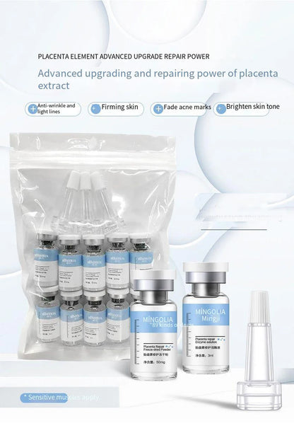 Placent Peptide Ampoule Hyaluronic acid Serum For Face Dr.Pen  Freeze-dried Powder Repair Moisturizing Skin Care Korean