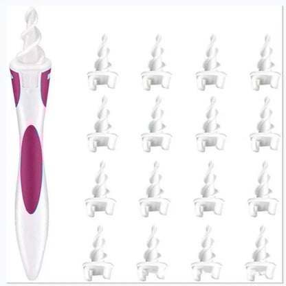 16pcs Ear Cleaning Tools Set Silicone Soft Spiral Ear Scoop Wax Removal Portable Personal Hygiene Ear Care Beauty Gadget