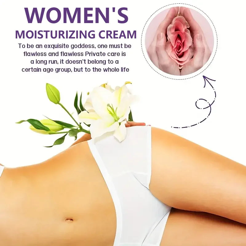 Women's Intimate Moisturizing Cream 60g - Honey Peach Essence, for Snowy Glow & Elastic Smooth Skin, Exquisite Goddess Care