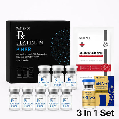 Original Exo Hyaluronic Acid Serum for Facial P-HL Peptide EGF Moisturizing Hair Skin Care Repair Essence 5MLx10Vials