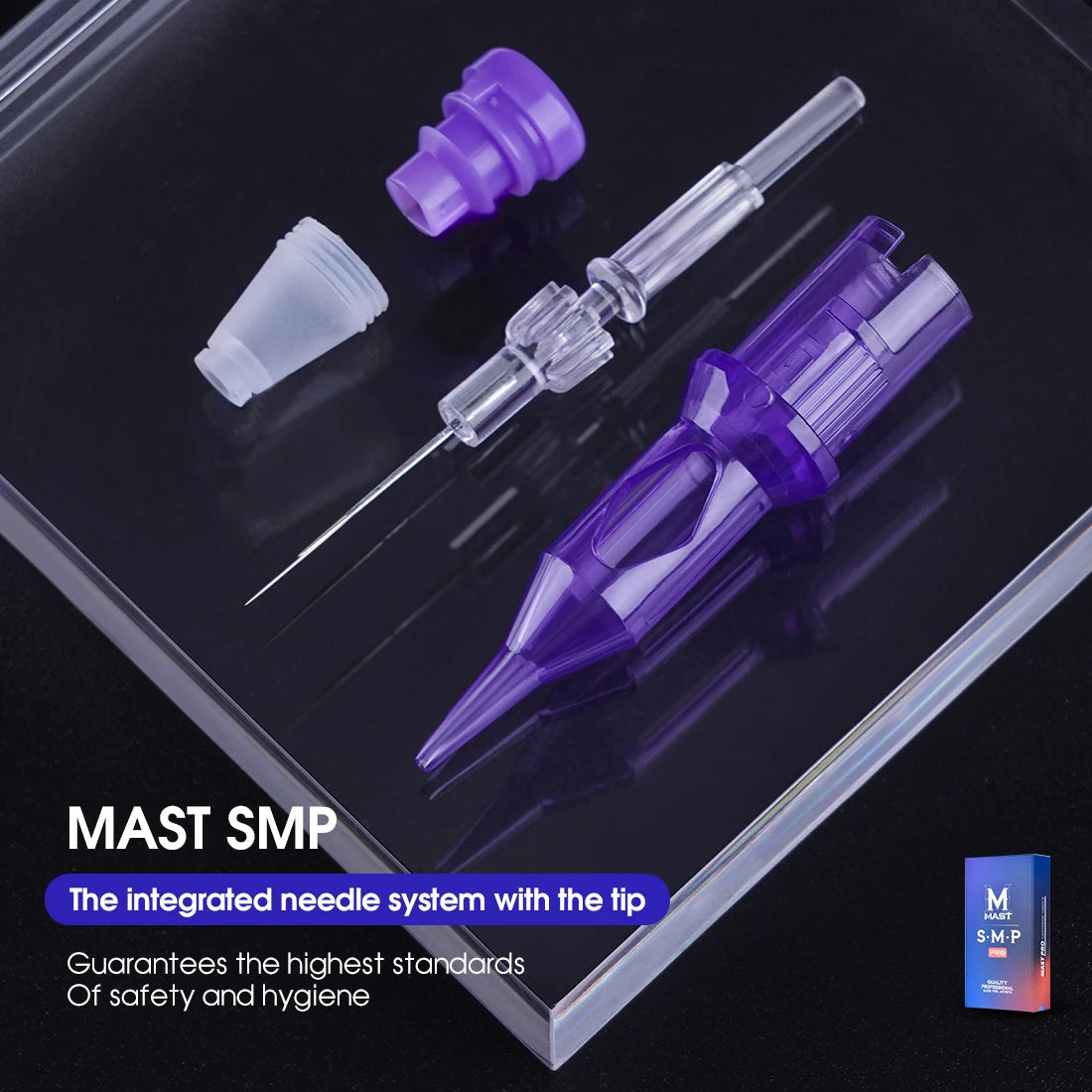 Mast PRO Tattoo Cartridge Needles SMP Art Makeup Needle 1RL 3RL Round Liner Permanent Makeup for Eyeliner Lip Tattoo Supplies