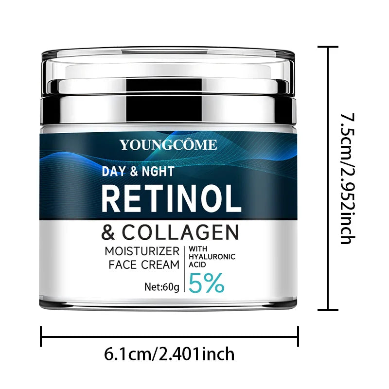 YOUNGCOME Face CreamCollagen Hyaluronic Acid Skin Care Anti-Wrinkle Moisturizing Anti-Aging Night Shrink Pores Whitening Smooth