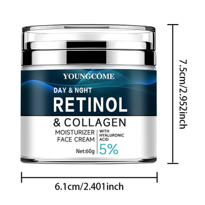 YOUNGCOME Face CreamCollagen Hyaluronic Acid Skin Care Anti-Wrinkle Moisturizing Anti-Aging Night Shrink Pores Whitening Smooth
