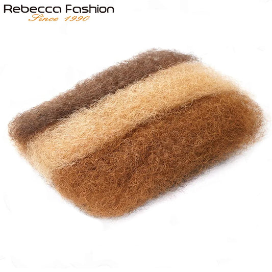 QVR Afro Kinky Bulk Three Colors P4/30/27 Human Hair For Braiding Dreadlock Hair 50g Per Pack Virgin Remy Human Hair Extensions