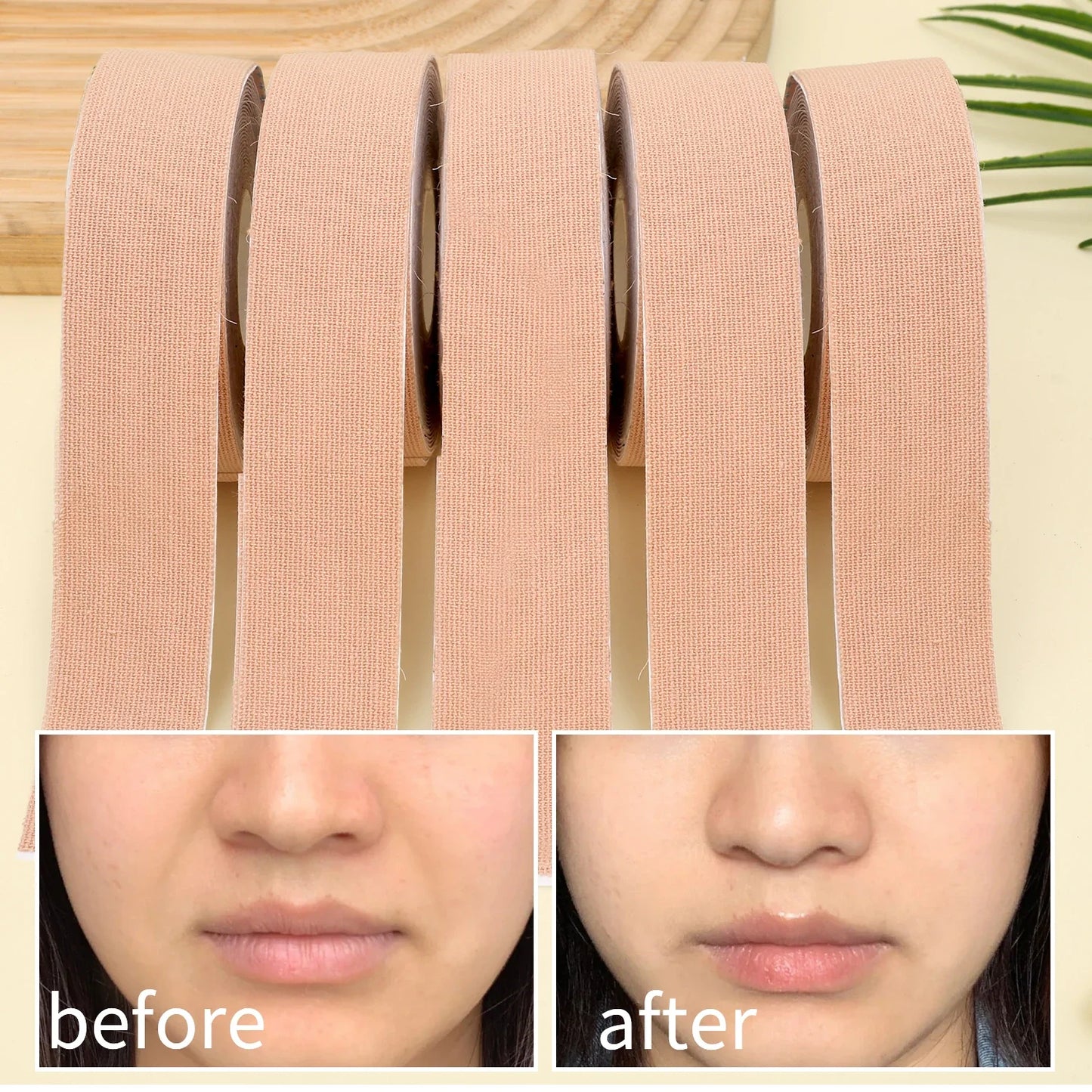 2.5CM*5M Instant Facial Lift Tape Face Neck Eyes Skin Lifting Tool Wrinkle Removal Sticker V Face Elastic Bandage Skin Care Tool