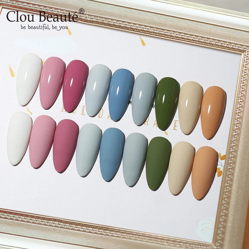 Clou Beaute 15ml Nail Gel Polish Warm Color Dark Red Brown Semi Permanent Nail Art Manicure Soak Off LED UV Varnishes Lacquer