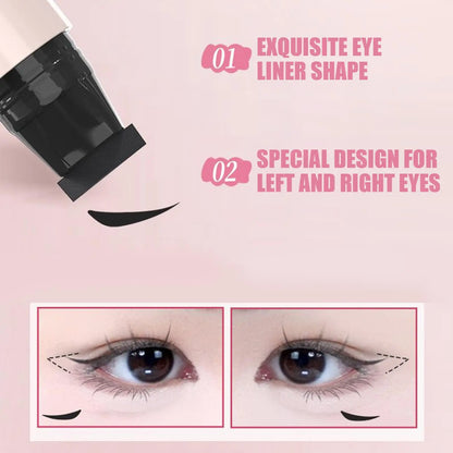 Winged Eye End Stamp Double-Tip Women Makeup Eye End Wing Stamp Waterproof Stencil Portable Quick Drying Eyeliner Cosmetics
