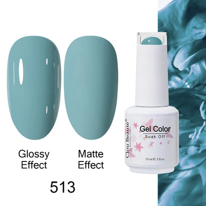 Clou Beaute 15ml Nail Gel Polish Warm Color Dark Red Brown Semi Permanent Nail Art Manicure Soak Off LED UV Varnishes Lacquer