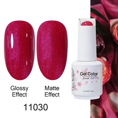 Clou Beaute 15ml Nail Gel Polish Warm Color Dark Red Brown Semi Permanent Nail Art Manicure Soak Off LED UV Varnishes Lacquer