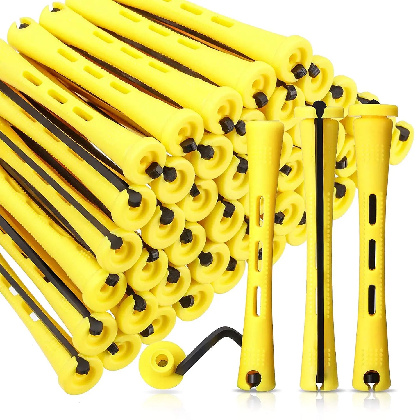 Perm Rods and 60 Pieces Hair Rollers with Hair Cold Wave Rods Hair Curler for Women Long Short Hair（8 Sizes）