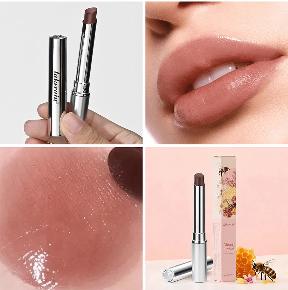 Honey Lipstick Tinted Lip Balm Lip Stain Moisturizing Nourishing Long-Lasting Lipstick for All Skin Tones Natural Woman Makeup