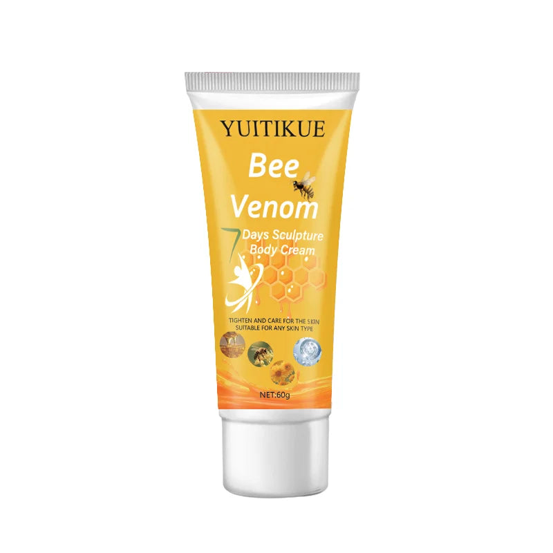 Bee Venom Body Cream 60g - Tightens & Moisturizes Skin, All Skin Types, Sculpting Care with Natural Ingredients