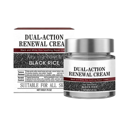 50g Dual-Action Renewal Cream Black White Rice Sooth Repair Cream Gentle Hydrating Suitable For All Skin Types Face Moisturizer