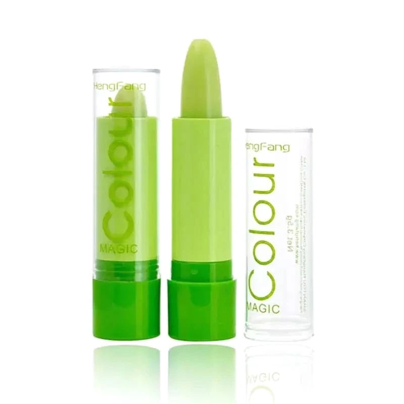 1Pc Moisturizing Aloe Color Changing Lipstick Long Term Moisturizing and Hydrating Lipstick Lip Color Lip Care