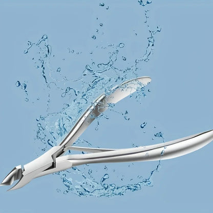 1pc Stainless Steel Cuticle Nipper, Single Piece Dead Skin Remover, Manicure Pedicure Tool, Unscented Nail Care Accessory