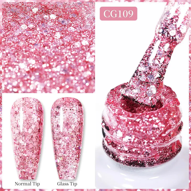 BORN PRETTY 10ml Nude Pink Gel Nail Polish Varnis Semi Permanent Nail Gel Varnish Soak Off UV Gel for Valentine's Day Gift Nails