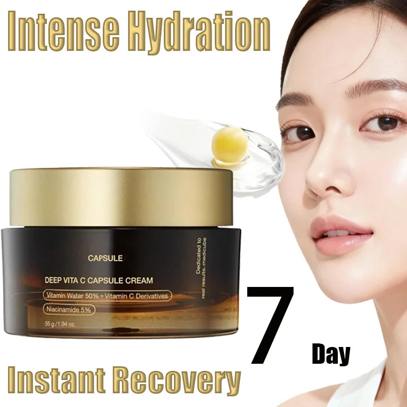 Vitamin C Ceramide Hydrating Repair Capsule Cream Korean Skin Care Products Beauty and Health Moisturizing Hydrating Niacinamide