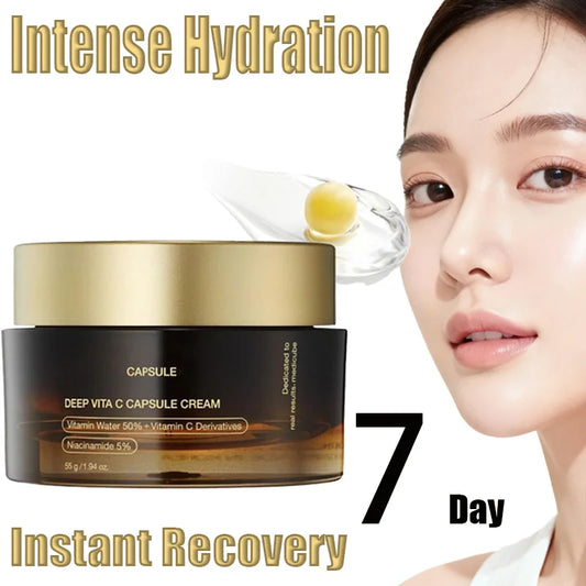 Vitamin C Ceramide Hydrating Repair Capsule Cream Korean Skin Care Products Beauty and Health Moisturizing Hydrating Niacinamide