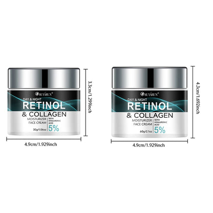 SUYARUN Retinol & Collagen Face Cream - Anti-Aging Moisturizer for Deep Hydration, Firming & Youthful Glow.
