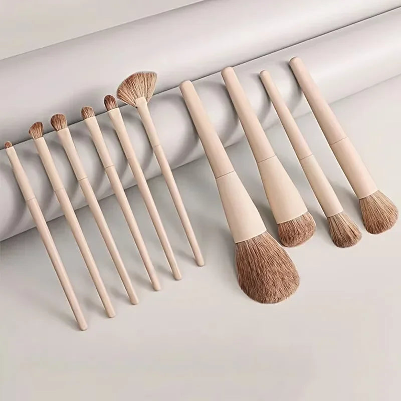 10/13PCS Makeup Brushes Set Eye Shadow Foundation Women Cosmetic Brush Eyeshadow Blush Beauty Soft Tools Bag Makeup Brush Set