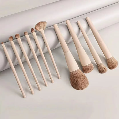 10/13PCS Makeup Brushes Set Eye Shadow Foundation Women Cosmetic Brush Eyeshadow Blush Beauty Soft Tools Bag Makeup Brush Set