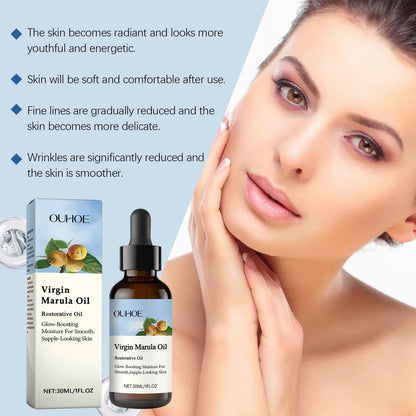 Virgin Marula Luxury Facial Oil Anti-Aging Fade Fine Lines Repair Tightening Shrink Pores Moisturizer Brighten Nourish Skin Care