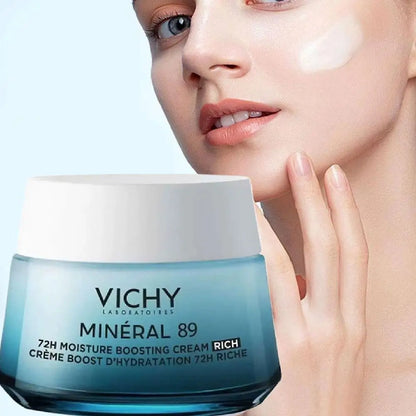 VICHY 89 Facial Cream 72h Refreshing Deep Moisturizing Soothing Firming Repairs Skin Light Cream Original Korea Skin Care