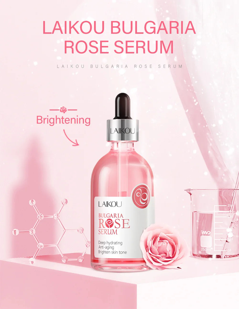 Swiss Anti Aging Face Serum 100ml VC Niacinamide Rosehip Hyaluronic Acid Blueberry Extract To Brighten And Moisturize Skin