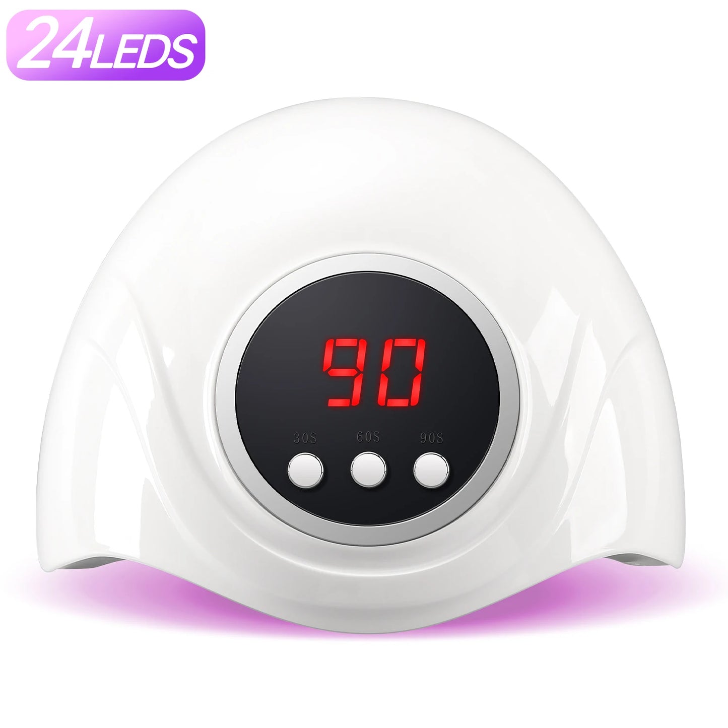 72W UV LED Nail Lamp Professional 24LEDS Gel Polish Drying Lamp With Automatic Sensing 3 Timer Nail Dryer Manicure Salon Tools