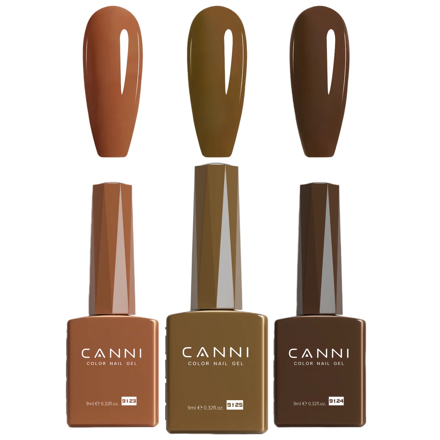 9ml CANNI TPO FREE HEMA FREE Ultra Consistency Nail Gel Polish Set Round Brush Semi Permanent Soak Off UV LED Gel Nail Kit