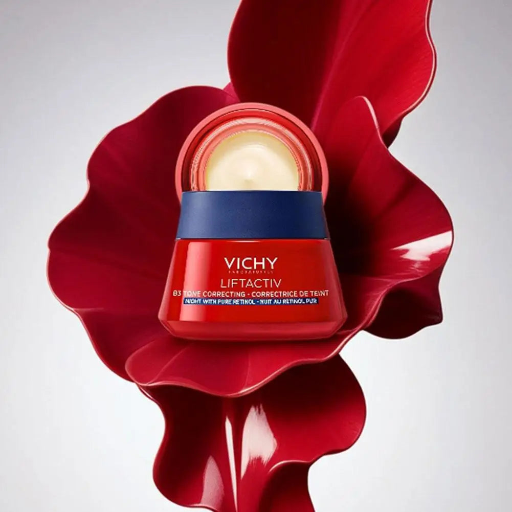 VICHY Red Moisturizing Cream Collagen Nourishing Fade Fine Lines Brighten Skin Tender Skin Tone Lock Water Skin Care