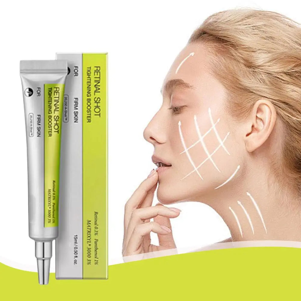 Retinol Shot Eye Essence Serum Long Lasting Moisturizing Dark Circles Wrinkles Smoothing Gentle Non Irritating Eye Skin Care