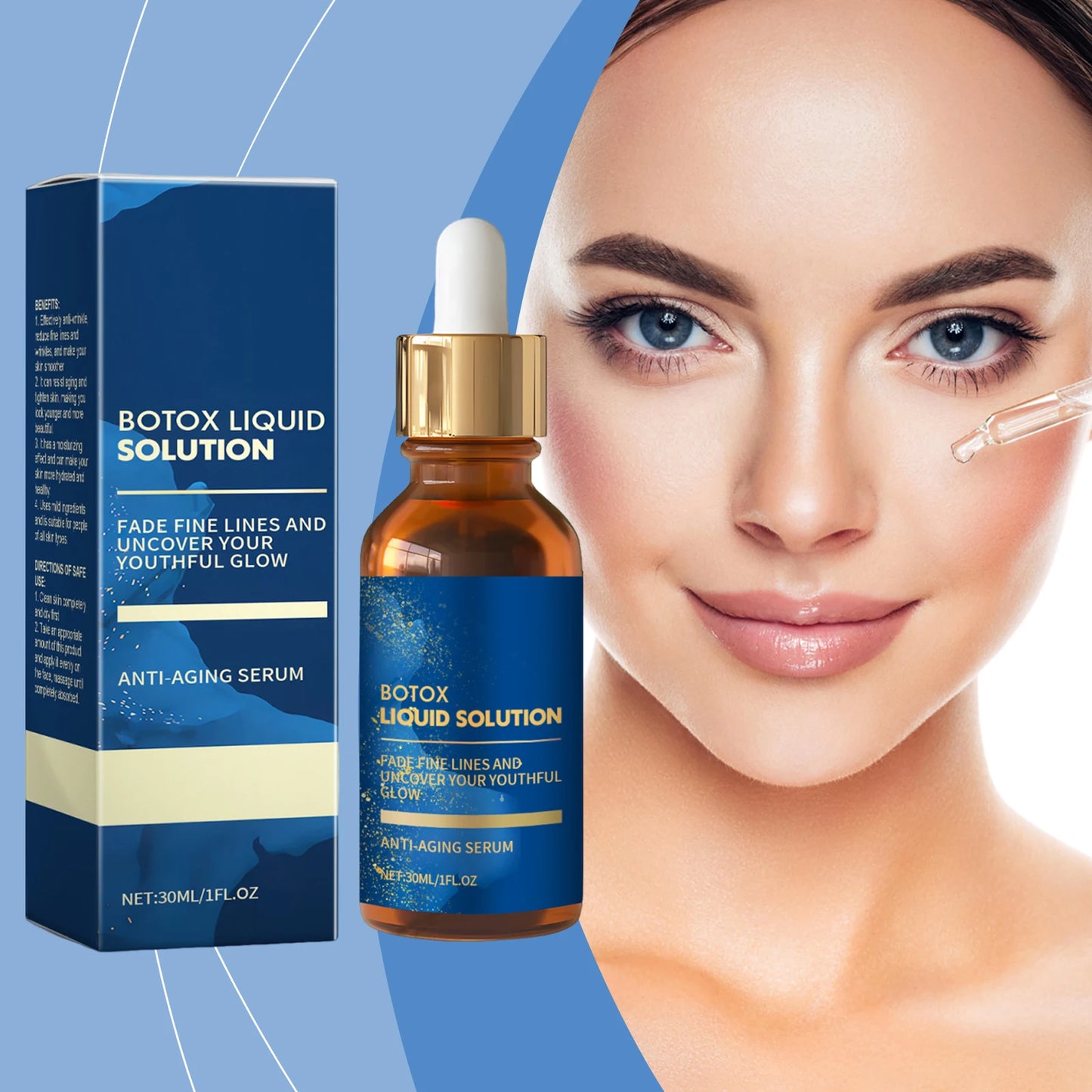 Firming and elastic essence gently nourishes elastic facial skin, shiny and silky moisturizing essence