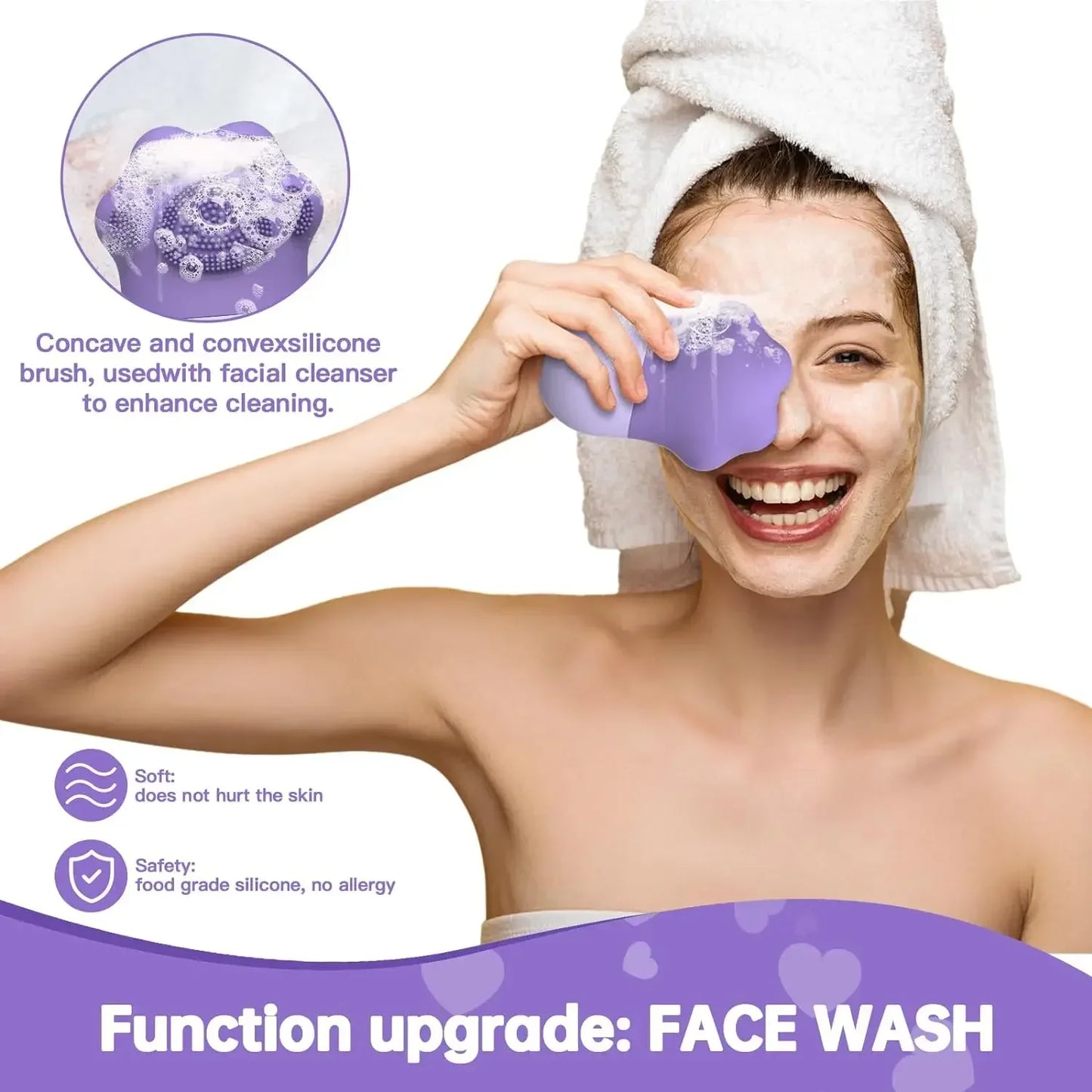 Massage Face - Silicone Beauty Tool for Women，Facial Ice Roller for Skin Care - Reduce Eye Puffiness 1Pcs