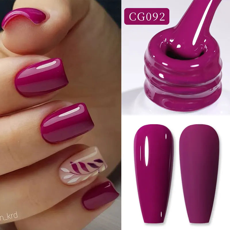 BORN PRETTY 10ml Nude Pink Gel Nail Polish Varnis Semi Permanent Nail Gel Varnish Soak Off UV Gel for Valentine's Day Gift Nails