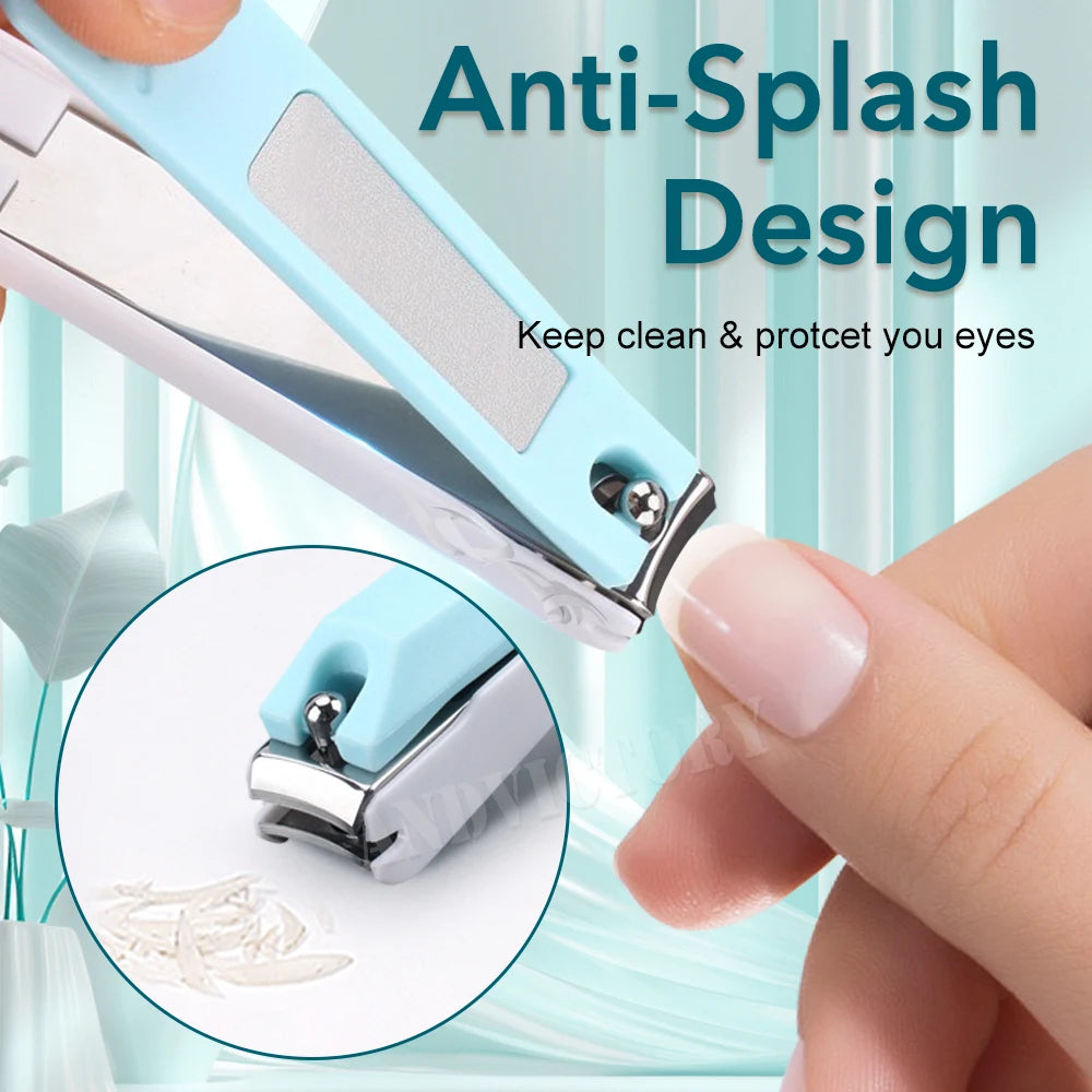 1Pcs Nail clipper Cutter Anti Splash Nails Cutter Scissors Accessories Professional Manicure Tools Trimmer For Men Women