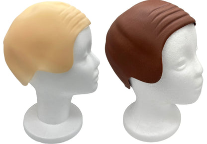 Syhood Halloween Bald Cap Makeup Latex BaldHead Wig Caps Bald Hat Cosplay Costume for Adults