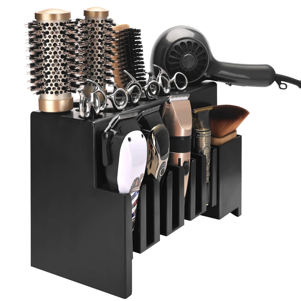 Durable Carbon PP Barber Hairstylist Organizer Tools Holder Functional for Home Hair Salon Barber Shop Storage Stands And Racks