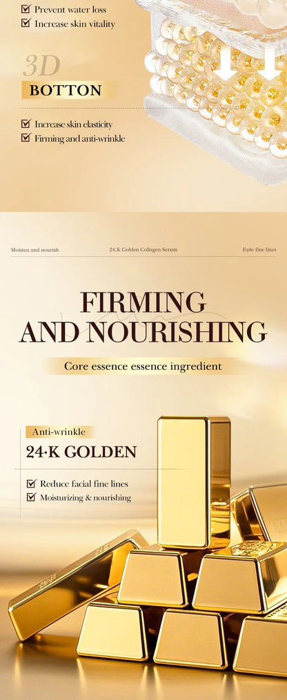 SADOER 24K Golden Collagen Serum for face Moisturizing Anti Wrinkles Hydrating Anti-aging Wrinkle Facial Essence Skin Care
