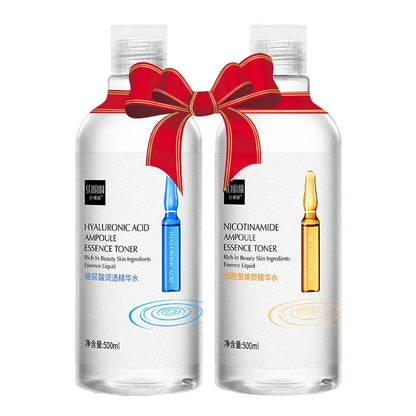 a 500ml  Large Capacity Essence Water Niacinamide Improve Dull Hyaluronic Acid Moisturize Dry Skin Facial Beauty Care Toner