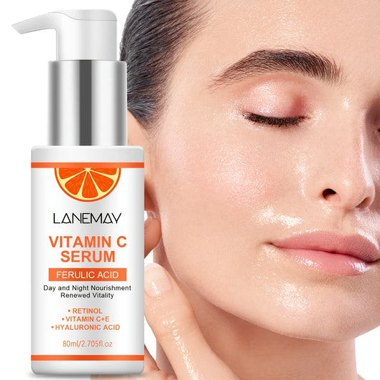 Vitamin C Serum With Ferulic Acid and Hyaluronic Acid - Hydrate & Plump Skin, Restore Radiance, Improve Dull Skin