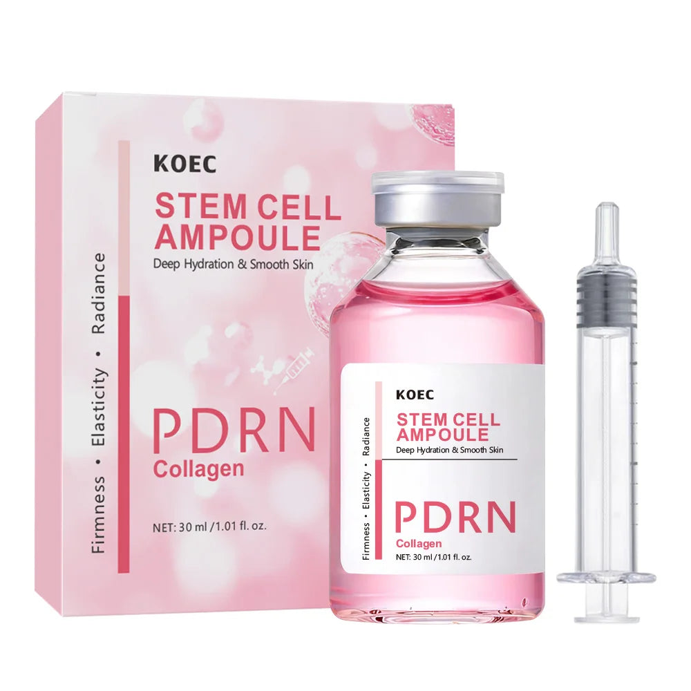 PDRN & Collagen Stem Cell Ampoule Deep Hydration Smooth Skin Enhance Skin Elasticity Nourishing Firming Facial Serum