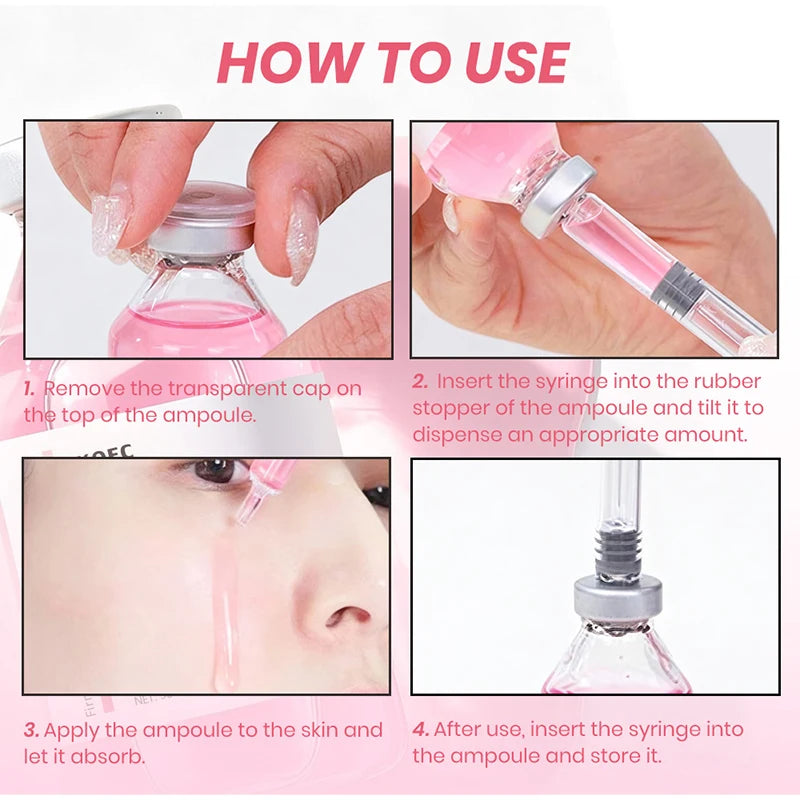 PDRN & Collagen Stem Cell Ampoule Deep Hydration Smooth Skin Enhance Skin Elasticity Nourishing Firming Facial Serum