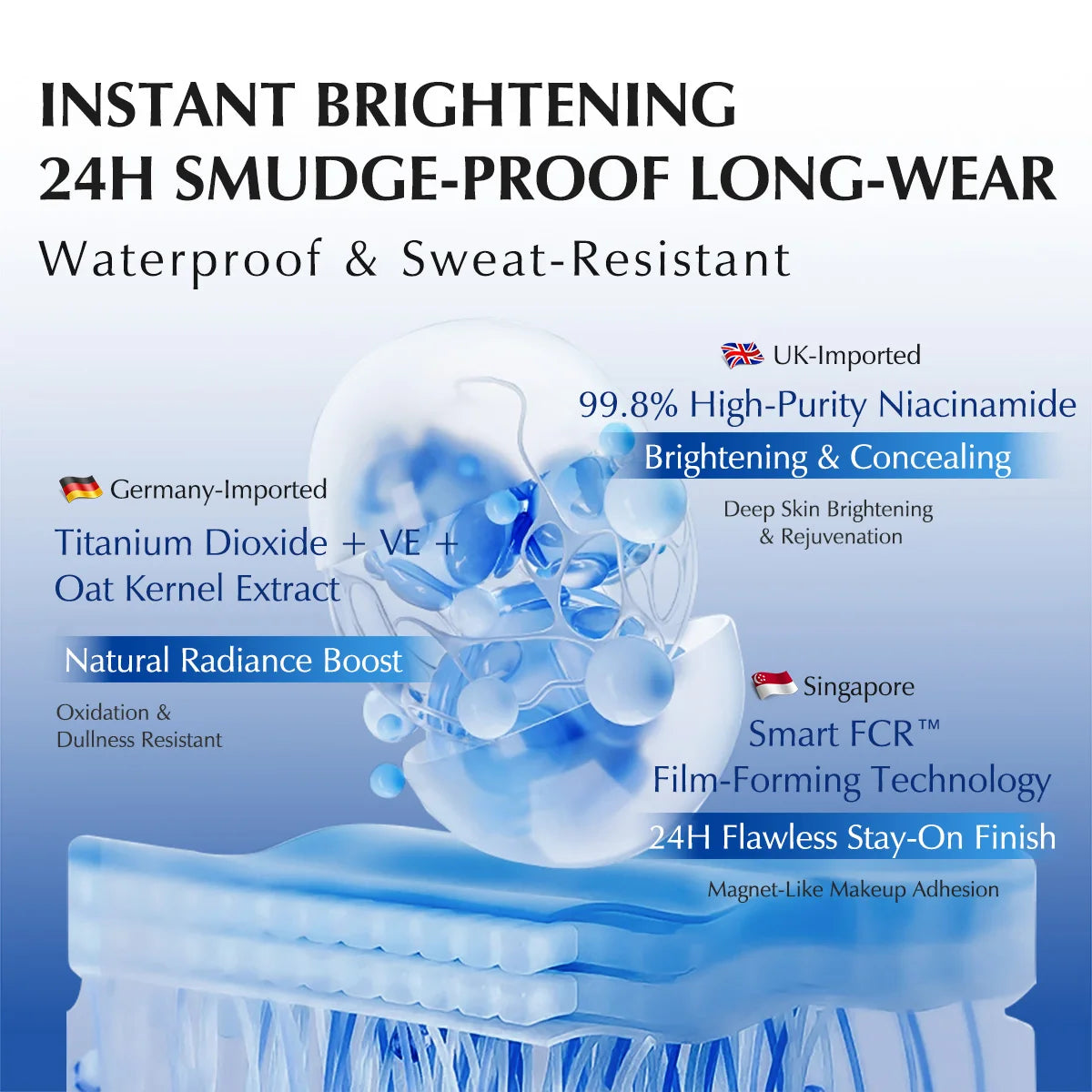 EXPRESSIONS Hydrating Tone-Up Face Cream – Niacinamide Brightening, Natural No-Makeup Look, Long-Lasting Moisturizer