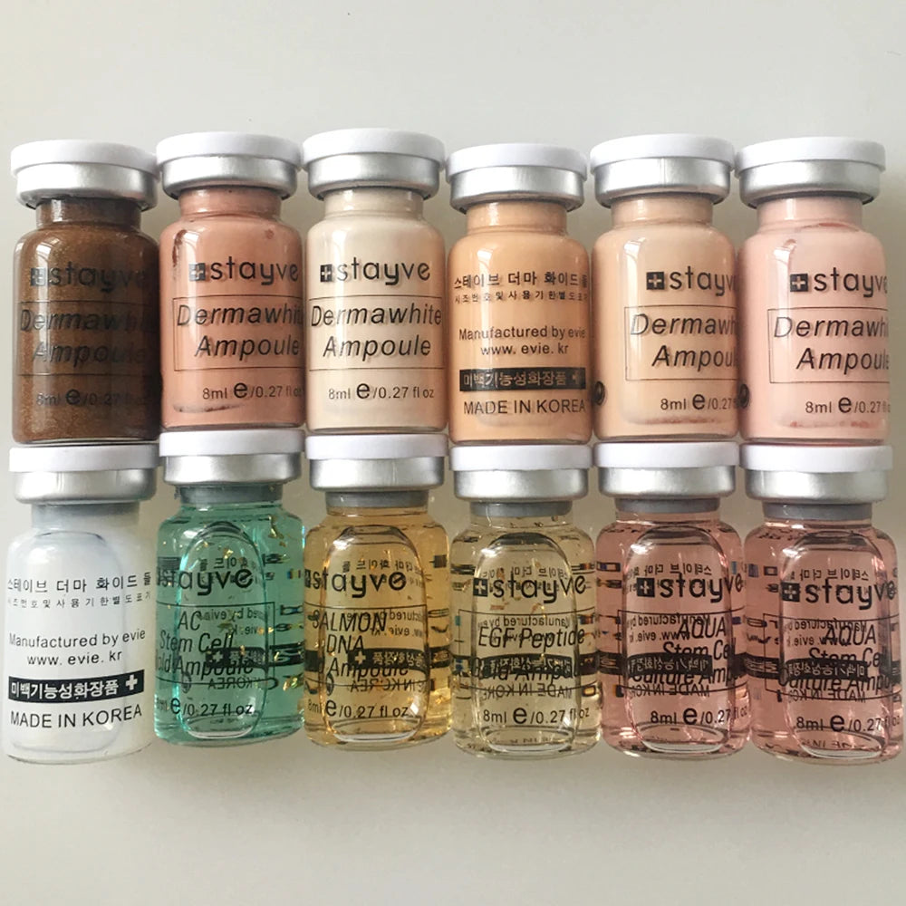 Korea Stayve 8ml Face BB Cream Glow Salmon DNA Mix Serum Kit Whitening Moisturizing Essence Beauty Skin Care