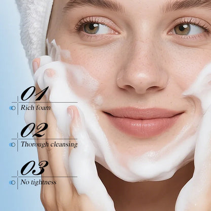 Salicylic Acid Acne Removing Facial Cleanser Natural Herbs Deep Cleaning Pores Oil Control Lighten Acne Moisturizing Skin Care